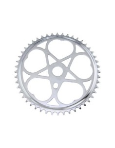 Steel Chainring Sweet Heart 1/2 X 1/8 48t Chrome.